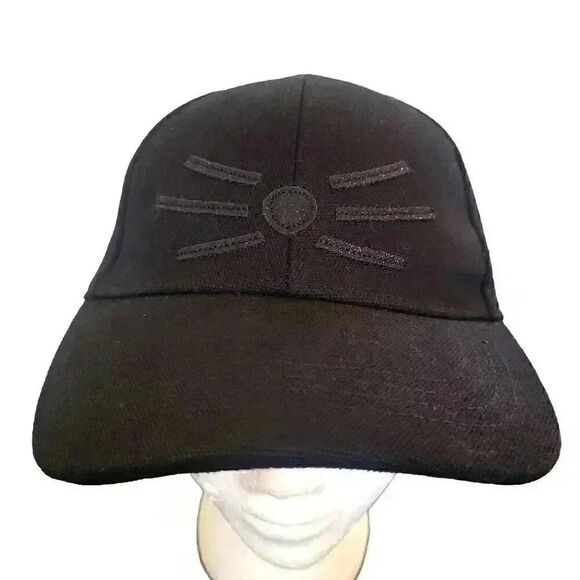 Collection Eighteen Unisex Adult Black Cotton Baseball Cap w Ears NEW - Picture 10 of 11